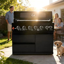 Chery Industrial 43-Inch 6-Burner Outdoor Propane Gas Grill, 85,000 BTU