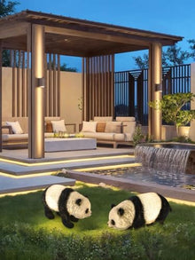 Xinmeiyue Lawn Light,Outdoor Panda Light, Figurine Lights,Landscape Light, Yard Decorations Outdoor Light,Waterproof Garden Animal Light, Courtyard Light, for Birthday Gift, Christmas Holiday(Sitting