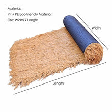 YXXSDP Patio Roof Cover Thatch Artificial, Simulation Thatch Runner Roll Tiki Bar Huts Grass Skirting Roofing, for Outdoor Garden Patio Umbrella Covers (Size : WxL 1x11.5m/3.3x37.2ft)