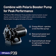 Polaris P39 Pressure Side Pool Cleaner - All Wheel Drive - TailSweep PRO - Dual Chamber SuperBag - White