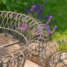 Set of 3 Round Iron Wire Basket Plant Stands "London 1820" (Antique Bronze)