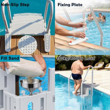 4-Step Pool Ladder Above Ground for 46-58 Inch Pools
