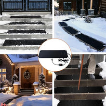 Labasuan Heated Snow Melting Mat, No-Slip Rubber Heated Mats, Electric Snow and Ice Melting Mats for Winter Outdoor Stairs,Steps,Doorways,Walkways,Driveway(10Pcs)