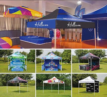 Custom Canopy Tent 10 x 10 Pop Up Canopy Tent for Tradeshow Advertising Gazebos with Logo, Nano-Grade Water Repellent Heavy Duty for Outdoor Events Business, w/Roller Bag (1 Full Wall)