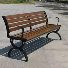 Ronghw0607 Garden Bench Aluminum Alloy Park Chair Outdoor Bench Outdoor Leisure Reclining Bench Multi-Model Optional Park Patio Seat(Medium)