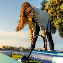 ISLE Surf and SUP Megalodon Inflatable Stand Up Paddle Board Aqua/Navy