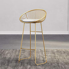 CVGfko Stools Set of 2, Height Chairs with Back/Footrest, stools for Island/Home/Dining Room/Kitchen,Grey-High:45CM