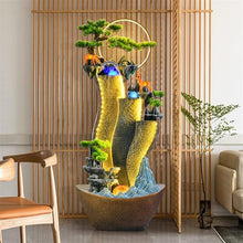 Outdoor Water Fountain Creative Rockery Water Curtain Wall, Floor Circulating Water Ornaments, Living Room Courtyard Fountain Landscape Outdoor Fountain (Size : M)