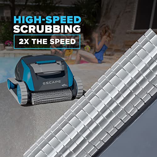 Dolphin Escape Robotic Pool Cleaner 2024 Model HyperBrush HyperGrip Tracks Smart Navigation