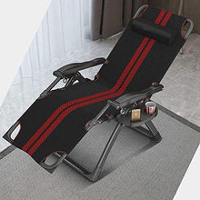 IIPOSAQQ Oversized Reclining Chair for Heavy Duty People Metal Steel Folding Camping Lounge Chair Outdoor Garden Lawn Pool Zero Chair Portable Camping Chair for Heavy People with Cushions