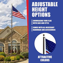 Super Tough 20ft Heavy Duty USA-Made Bronze Anodized Aluminum Flagpole