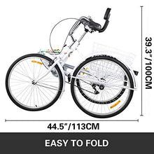 Bkisy Adult 7-Speed Tricycle White
