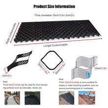 Geo Grid Geogrid Under Gravel Driveway 680 Sq Ft， Foldable Heavy Duty Ground Paver Grids for Erosion Control, Garden Subgrade Work Honeycomb Gravel Grid ( Color : H: 3.9 In , Size : 19.7x36.1ft/6x11m