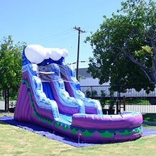 JumpOrange 15’ Mermaid Water Slide Inflatable with Splash Pool