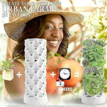 RWGOVLU Hydroponic Growing Kits 80 Holes Vertical Hydroponics Tower Automated Aeroponics, Indoor Garden Food-Grade PVC-U Pipes Hydroponic Planting Equipment with Pump, Ideal Gardening Gift