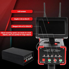 High-Performance Gold & Silver Metal Detector for Treasure Hunting - 100M Range, 16M Depth, HD Screen, Ideal for Archaeological Prospecting, Red