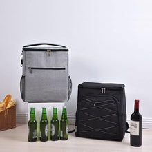 Capacity Ice Bag Cooler Backpack Portable Thermal Bag Men Women Refrigerator Picnic Waterproof Food and Beet Storge Bag (Color : Gray Size : 36.5cm)