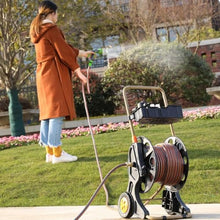 Garden Hose Reel Hose Reel Cart With Wheels, Portable Hose Reel, Garden Hose Holder With Storage Design