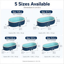 Hard Sided Fold Up Above Ground Family Pool, No Pump Kiddie Wading Pool