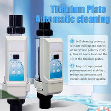 WEIZIIA Electronic Chlorine Generator, Salt Chlorine Generator, Salt Chlorine Machine, Chlorine Electrolyzer Salt Chlorination System Swimming Pool Electrolyzer Treatment Tool,8g/h