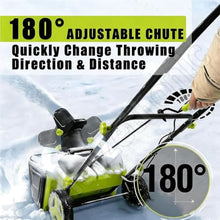 HaiZethonic Electric Walk-Behind Snow Blower,51cm Clearing Path 2batteries