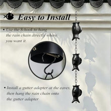RNLFSP Farmhouse Decor Fish Rain Chain for Outdoor Retreat, Custom Size