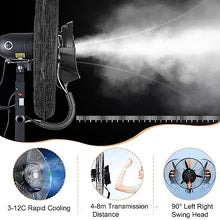 CUTPOIY Oscillating Misting Fan with 43L Tank, 3 Speeds, Cools Workshop, Garage, Barn