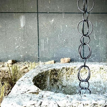GVBNOTT Rain Guide Chain Rain Downspouts, Ring Japanese Courtyard Garden Rain Catcher Chain for Homestay Villa, Customizable Length，5m/16ft