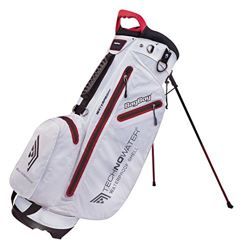 Bag Boy Unisex Techno Water Stand Bag White/Red