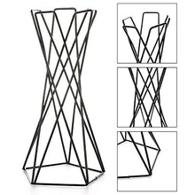 SIDUFHAOPKLL Flower Racks Rustic Tabletop Mount Hanging Irregular Geometric Iron Tillandsia Art Plants Holder Rack Black Containers Home Tool