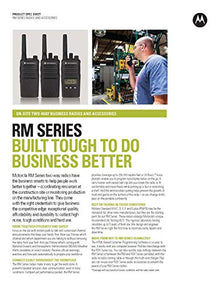 Motorola Solutions RMU2040 UHF 2 Watt 4 Channel Radios with 6 Radio Charger Black