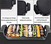 Korean BBQ Grill Large Teppanyaki Grill Electric BBQ Table Top Grill Cooking Plate with Adjustable Thermostat Control,Spatulas and Cool Touch Handles,Portable Nonstick Griddle
