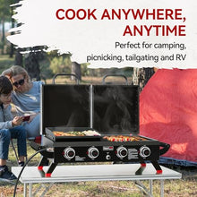 Royal Gourmet 4 Burner Propane Gas Grill and Griddle Combo with Hood