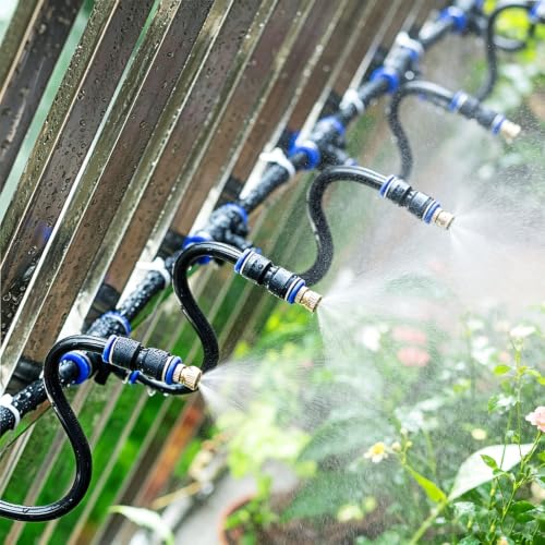 Plant Misting Sprinkler System Kit for Outside Patio