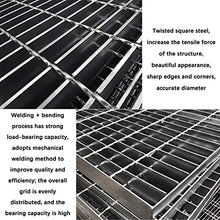 ZJXANOZ Galvanized Steel Drain Grate, Drain Cover, Rectangular Floor Drain Sewer Grille, Durable Outdoor Garden Garage Channel Replacement Strainers Plate Grid (Color : Silver, S