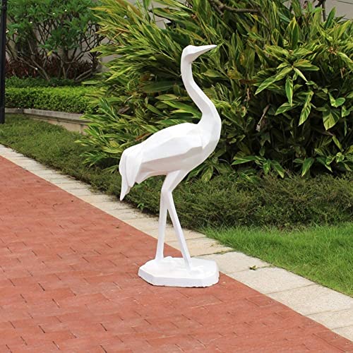ZEELYDE Garden Ornaments Decor Statue Outdoor,Statue Stunning Garden Ornament Sculpture Outdoor Garden Swan Statue FRP Animal Sculpture Bird Model for Home Decoration Collection Ornaments Gifts