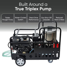 Dapper Supply 4350 PSI Hot Water Gas Pressure Washer, 5.0 GPM, Diesel Heated, 50 ft Hose, Electric Start, Water-Cooled Triplex Pump, 49-State Compliant