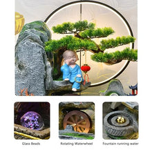 Outdoor Water Fountain Floor Standing Water Fountain with Rockery and Feng Shui Ball Decorative Fountain for Living Room, Modern Resin Water Fountain for Home and Garden Decoration Outdoor Fountain
