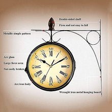 YHdtUO Garden Clock Outdoor Waterproof Retro 3D Stereo 12-Inch Resin Wall Hanging Home Kitchen Living Room Decoration,