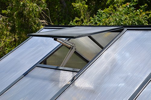 Palram Canopia HGK141 Glory Greenhouse with 4 HD Shelves 8'x8' Gray