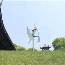 12V 24V 48V Vertical Windmills Turbine Dynamo Generator Alternative Energy 8000W 3 Blades with Mppt Charge Controller,24v