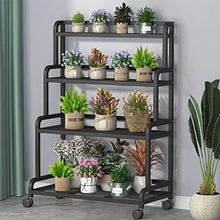 ZOCWJK Metal Plant Stand Indoor Flower Shelf Holder 4 Tier 140cm Display Rack for Garden Patio Balcony Outdoor Plant Storage Shelf Stand for Pots,80x50x140cm