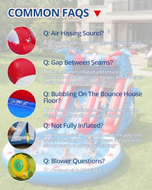 WELANDFUN 24.6ft PVC Commercial Inflatable Water Slide for Big Kids Adults