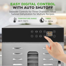 NutriChef 30 Layer Commercial Food Dehydrator Machine Silver