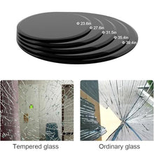 Rygcrud Round Tempered Glass Table Top - 11mm Thick, Glass Countertop for Coffee Table, Tile Table, Home Office Side Table, Beveled Polished Edges, Only Glass(100 cm)