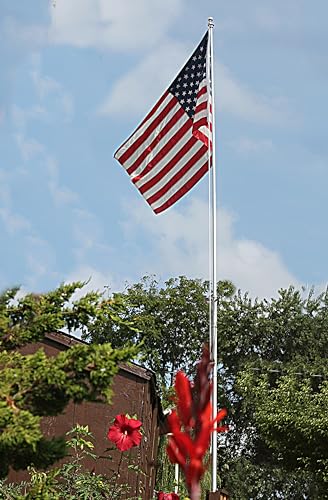 Telepole Manufacturing Inc 7000-T8 Aluminum Sectional Flagpole 28' Silver