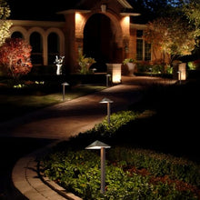 VISTA 4-Pack Low Voltage Landscape Path Lights, Cast Aluminum Landscape Lighting,100FT 14/2 Landscape Wire, Pathway Lights with 1.5W G4 LED Bulb for Outdoor Walkway Yard Garden Driveway