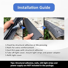 ERRULAN Drip Edge Water Diverter with Hidden LED Channel