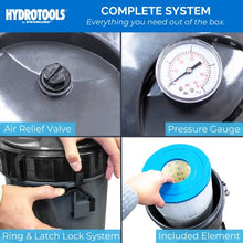 SWIMLINE HYDROTOOLS Model 76101 Sure-Flo Above-Ground Pool Cartridge Filter System - 100 Sq. Ft. Filtration Area, 1.2 THP, 4,980 GPH, 110V/60Hz Single Speed Pump for Pools up to 21,000 Gallons