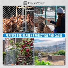 Fencer Wire 9 Gauge Durable Green Vinyl Coated Chain Link Fence Kit, Complete Fencing DIY Set w/Fence Fabric, Gate, Posts, Top Rails & Hardware for Yard, Garden & Animal Enclosures (6ft. x 54ft.)